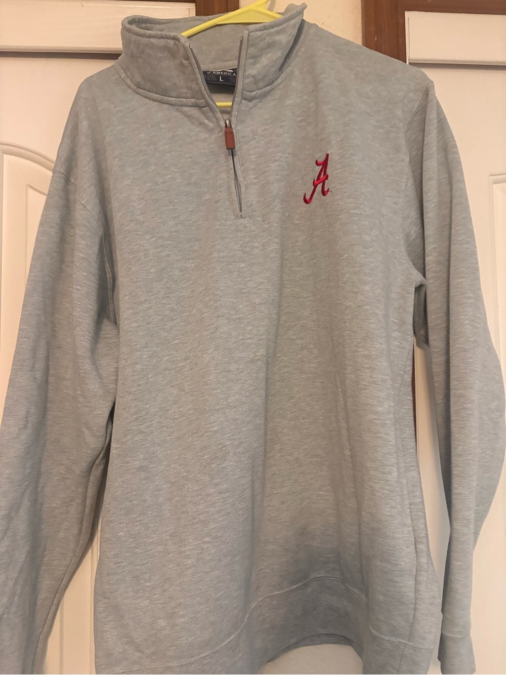 Alabama “Roll Tide”  Grey Quarter-Zip Pullover